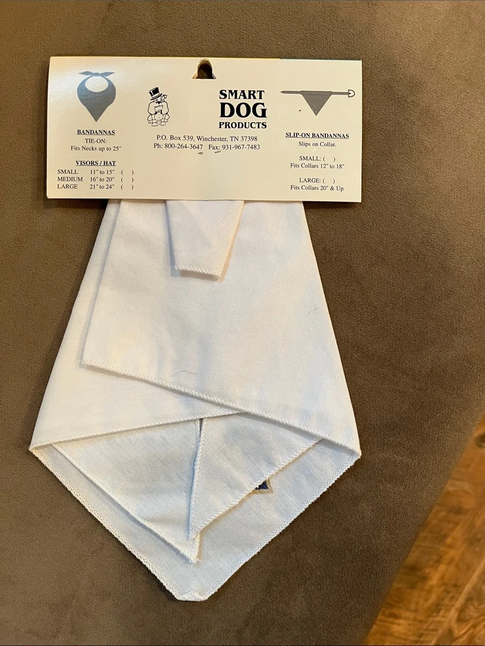 St. Louis Rams Pet Bandana - White with Navy & Gold Helmet